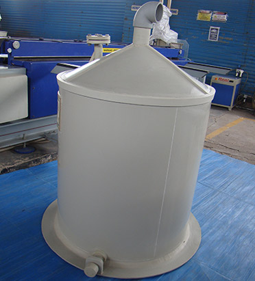 Conical top flat bottom
